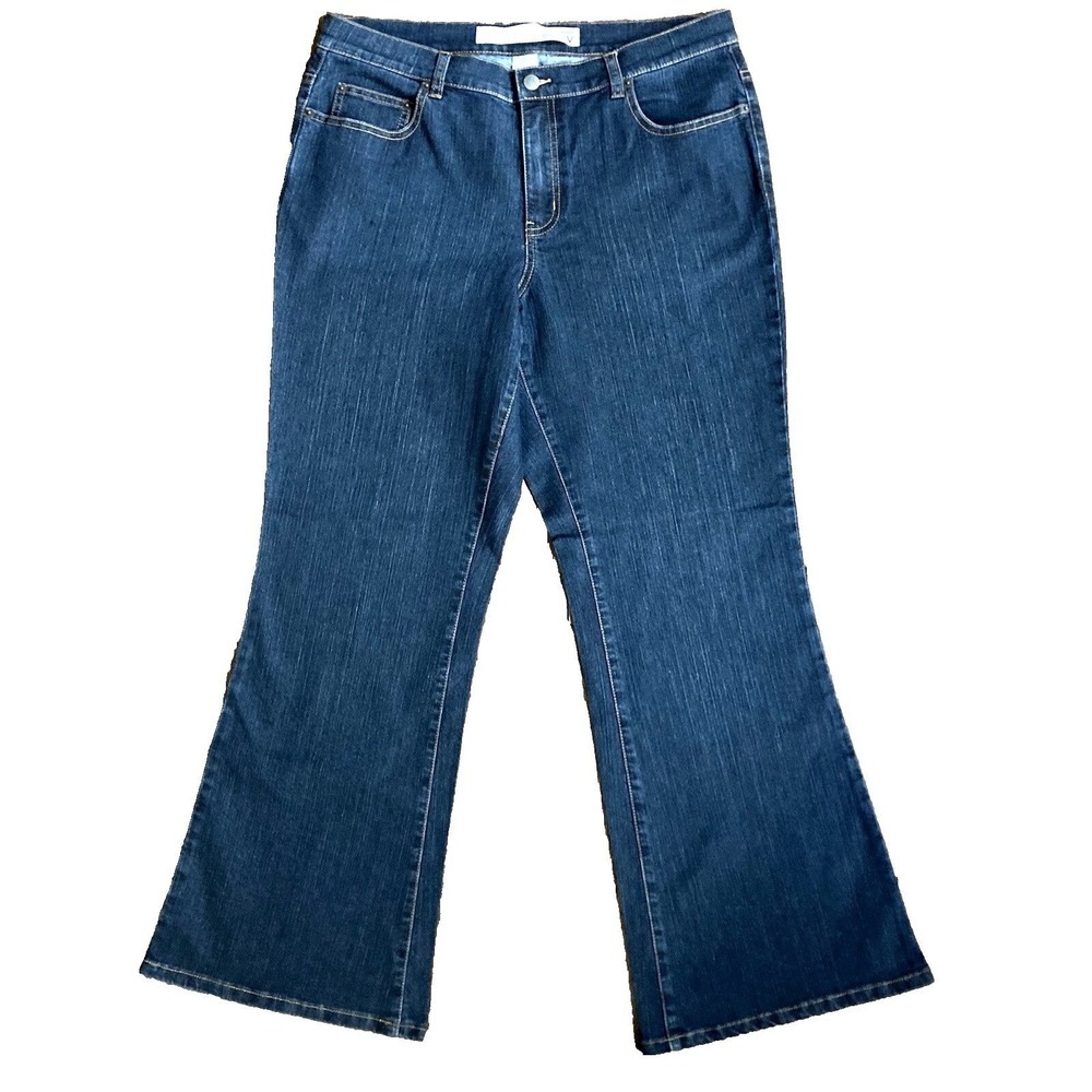 Vtg Venezia Flare High Rise Bootcut Stretch Denim Jeans Women 16W 16 36 36x31